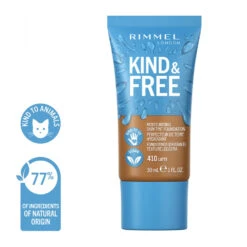 Clinique Winkel 3 Rimmel KIND & FREE Vegan Foundation 410 Latte